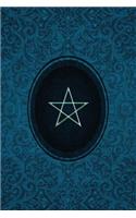 Monogram Pentagram (Neopaganism) Notebook: Blank Journal Diary Log