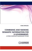Combining and Ranking Semantic Information for E-Government