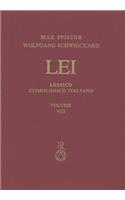 Lessico Etimologico Italiano. Band 8 (VIII)