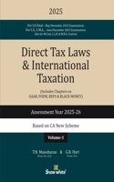 Snowwhite's Direct Tax Laws and International Taxation by T.N. Manoharan for CA Final June/November 2025 Exams in 2 Volumes - 2025 Edition - A.Y - 2025-26