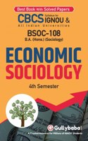 Gullybaba IGNOU BA (Honours) 4th Sem BSOC-108 Economic Sociology in English - Latest Edition IGNOU Help Book with Solved Previous Year's Question Papers and Important Exam Notes