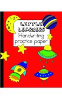 Little learners handwriting practice paper