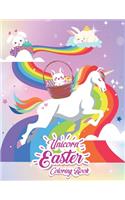 Unicorn Easter Coloring Book