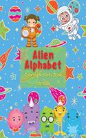 Alien Alphabet Coloring Activity Book for Kids