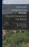 Herders Sämmtliche Werke, Einundzwanzigster band