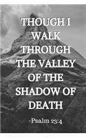 Though I Walk Through The Valley Of The Shadow Of Death - Psalm 23