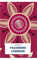 Internet Password Logbook: Password Notebook - Floral Password Book Organizer to Keep Usernames, Passwords, Web Addresses