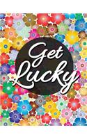 Get Lucky: Flower Pattern Composition Notebook: Wide Ruled Notebook Journal