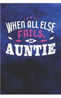 When All Else Fails Ask Auntie