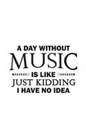 A Day Without Music Is Like