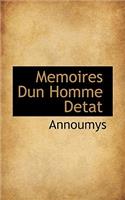 Memoires Dun Homme Detat