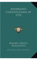 Anderson's Constitutions of 1723