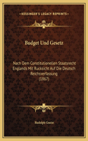 Budget Und Gesetz
