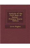 Analysis of the First Book of Samuel