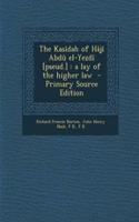 The Kasidah of Haji Abdu El-Yezdi [Pseud.]
