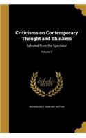 Criticisms on Contemporary Thought and Thinkers