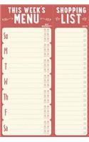 Note Pad This Week's Menu