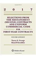 Selections from the Restatement (Second) and Uniform Commercial Code for First-Year Contracts