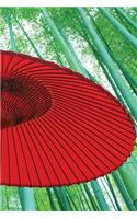 Red Parasol Notebook: 150 page Notebook Journal Diary