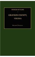 Pioneer Settlers of Grayson County, Virginia