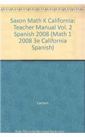 Saxon Math K California