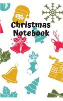 Christmas Notebook: Notebooks Marble - Christmas Gifts Notebook-Blank and Lined Notebook Journal - Half and Half Dual Notebook