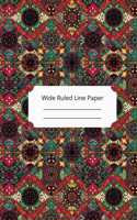 Islam Art Inspirational, Motivational and Spiritual Theme Wide Ruled Line Paper