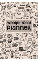 Weekly meal planner: Meal Planning & Grocery List Menu- Food Planners Prep Book Eat Records- Perfect for to Do Lists, Meal Planning, Weekly Diet Prep (120 pages, 6 x9 ''