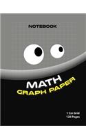 Math graph paper ( Black edition ): 1cm Grid maths book ( Color: black 120 pages )