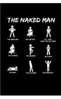 Notebook: Naked Man Single Flirt Pun Joke Gift 120 Pages, 6X9 Inches, Dot Grid