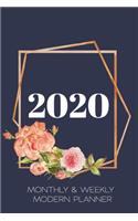 2020 Monthly & Weekly Modern Planner