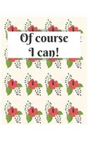 Of course I can!: Undated Monthly & Daily Agenda, Appointment Planner