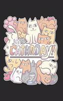 Caturdays Cat Notebook: Graph Paper Journal 6x9 - 120 Pages