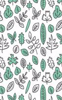 Leaves Notebook: Doodle Green Leaf Journal Book Ruled Lined Page For Kids Teen Girl Women Lady Men Princess Great For Writing Cute Diary School College Record Note P(33 Leaves Notebook)