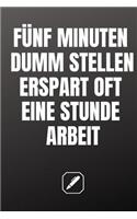 Fünf Minuten Dumm Stellen Erspart Oft Eine Stunde Arbeit.