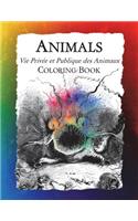 Animals (Vie Privée et Publique des Animaux) Coloring Book