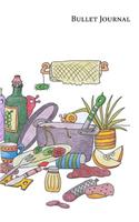 Bullet Journal Chaos-Küche ca. A5 (15,2 x 22,9cm) 200 Seiten dotted white paper: Softcover-Notizbuch mit Punktraster, Seitenzahlen - weisses Papier
