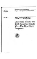 Army Training: OneThird of 1993 and 1994 Budgeted Funds Were Used for Other Purposes