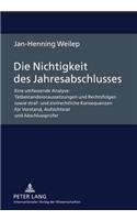 Die Nichtigkeit Des Jahresabschlusses