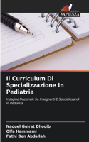 Curriculum Di Specializzazione In Pediatria