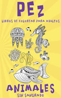 Libros de colorear para adultos - Sin sangrado - Animales - Pez