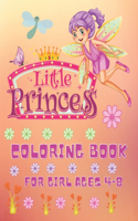 Little Princess Coloring Book for Girl Age 4-8