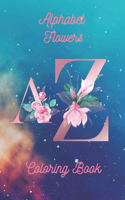 Alphabet Flower Coloring book