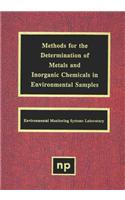 Methods for the Determination of Metals in Environmental Samples