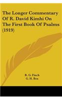 The Longer Commentary Of R. David Kimhi On The First Book Of Psalms (1919)