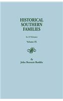 Historical Southern Families