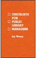 Checklists for Public Library Managers