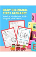 Baby Bilingual First Alphabet Reading Vocabulary Books (English Vietnamese)
