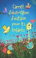 Carnet d'observation d'oiseaux pour les enfants