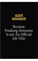 Audit Manager Because Freaking Awesome Is Not An Official Job Title